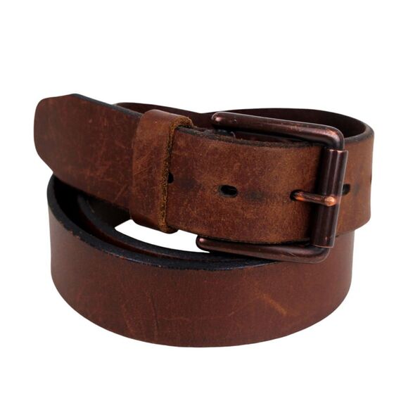 DOCKERS BROWN GENUINE LEATHER 1 3/8"Wd DRESS CASUAL MEN'S BELT Size 38/95 (A32 - Picture 6 of 13